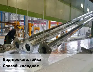 Оцинкование гайка  холодное